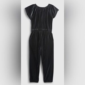GAP - Kids Black Velvet Jumpsuit